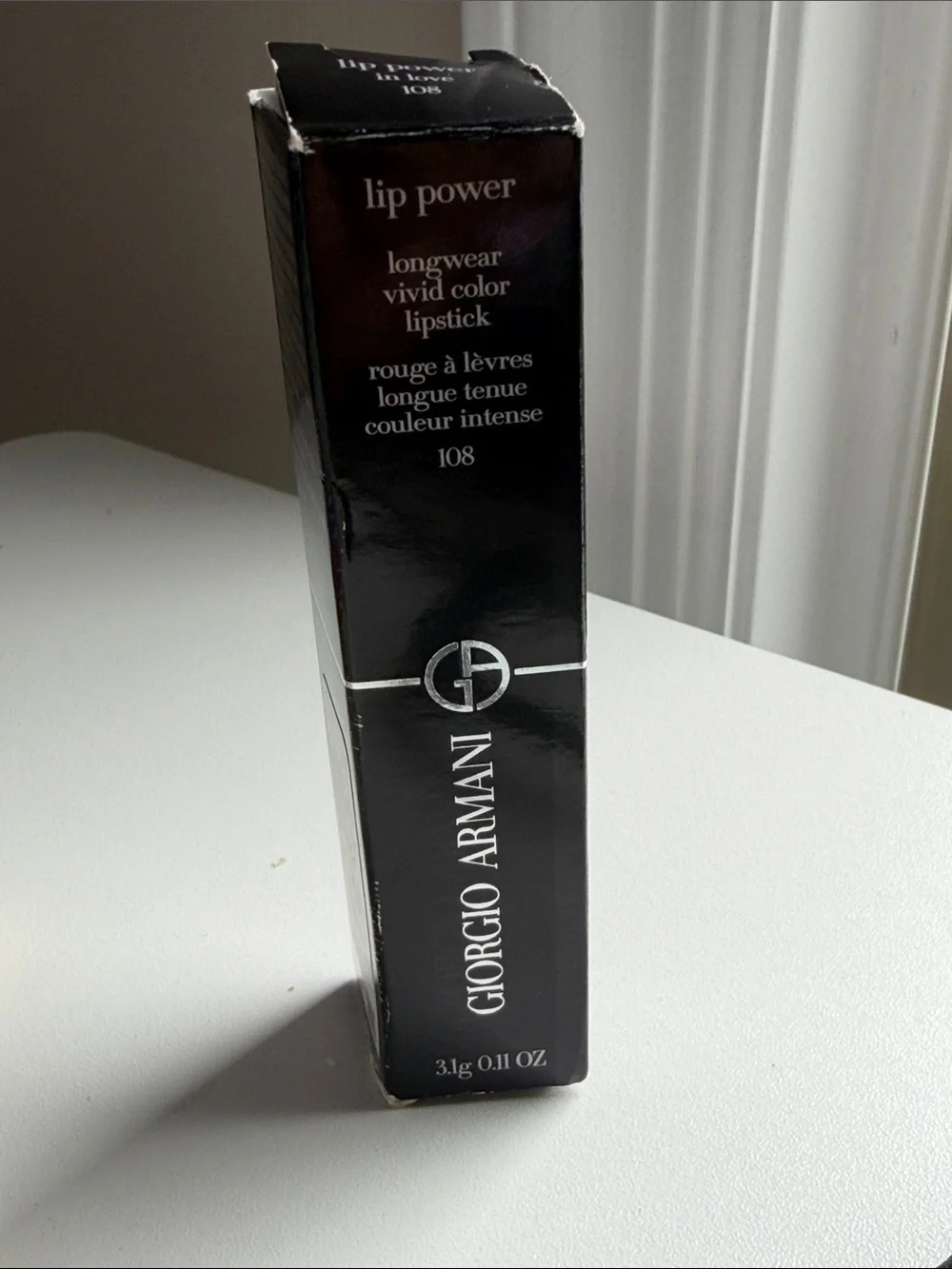 Giorgio Armani Lip Power Lipstick 108 In Love - Mauve Rose